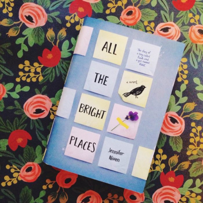 portada del libro All The Bright Places 