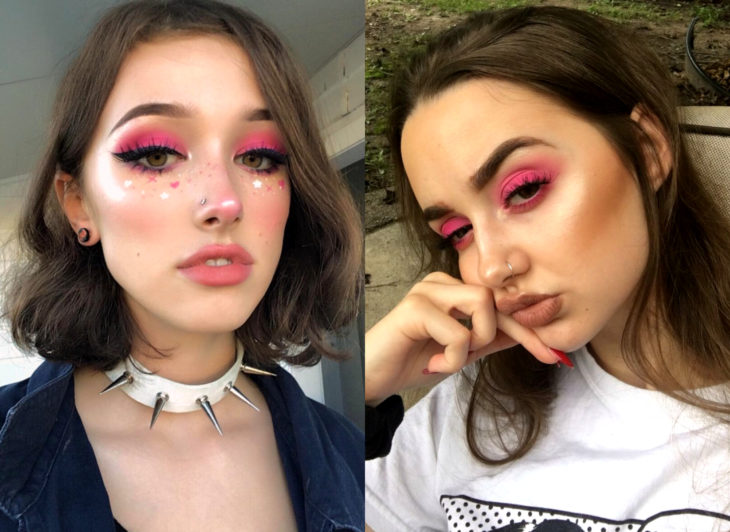 Maquillaje que será tendencia en 2020 según Pinterest; smokey eyes rosa