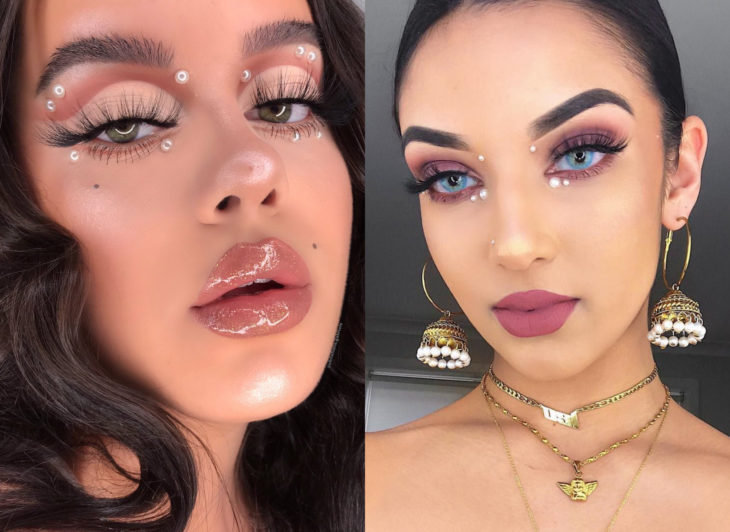 Maquillaje que será tendencia en 2020 según Pinterest; pedrería