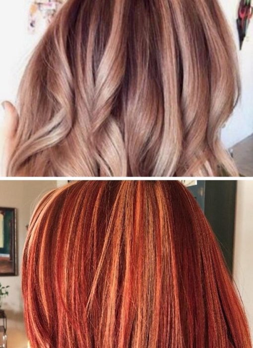 Comparación del tono de cabello que quería una chica vs el rojo intenso que le dejó la estilista 