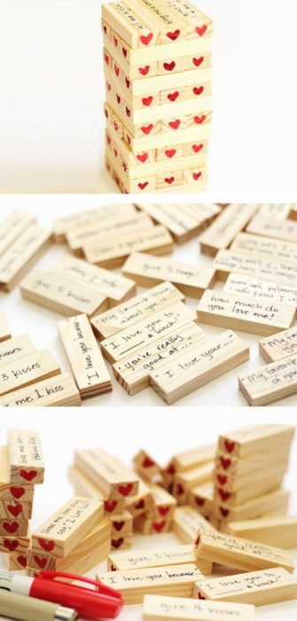 Jenga con frases personalizadas 