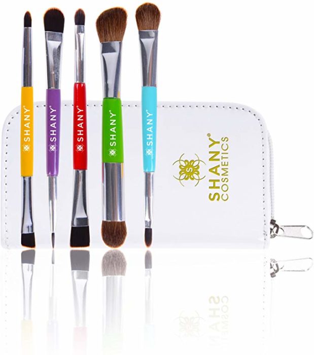 Set de brochas portátiles para maquillaje