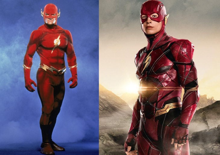 Flash antes y después de su aparición en televisión VD. en la película 