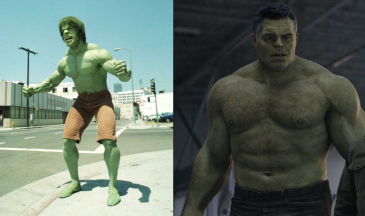 Hulk en n su primera aparición en televisión vs en cine