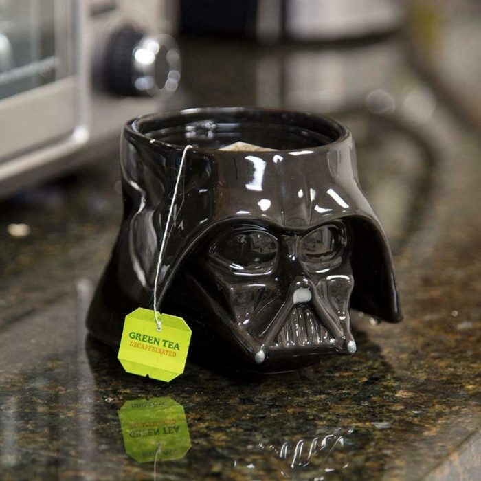 Taza en forma de la cabeza de Darth Vather