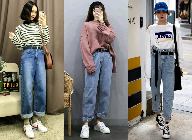 Tipos de pantalones para mujer; boyfriend jeans