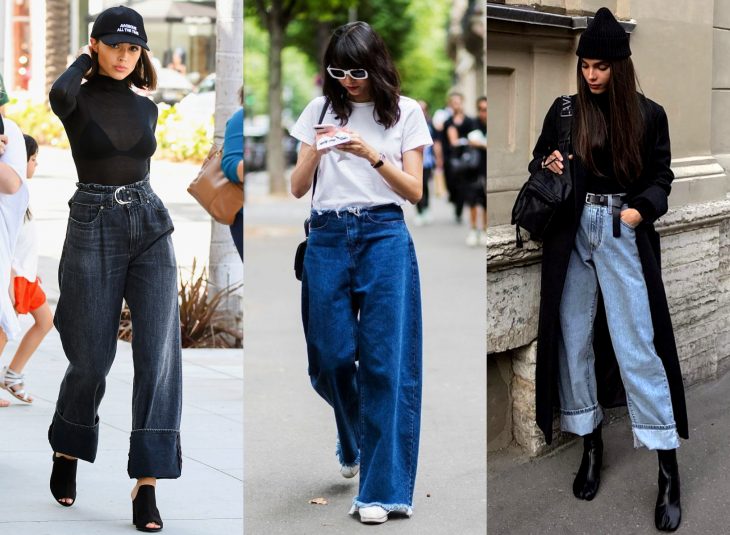 Tipos de pantalones para mujer; baggy jeans