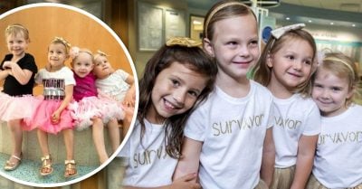 Niñas se hacen amigas en el hospital y hoy celebran que están sanas