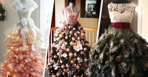 12 Árboles de maniquí que convertirán tu Navidad en una pasarela de modas