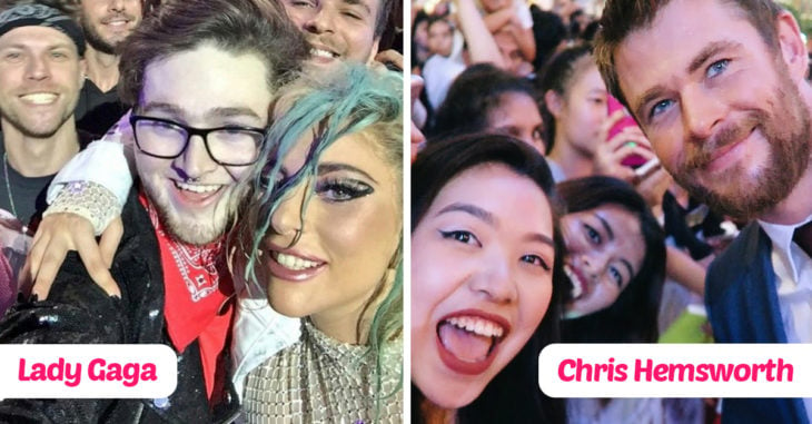 15 Celebridades que aman las selfies junto a sus fans