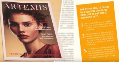 Una falsa revista de moda busca salvar la vida de mujeres que sufren maltrato