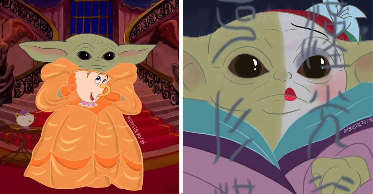 Artista Transforma A Bebe Yoda En Princesas Disney