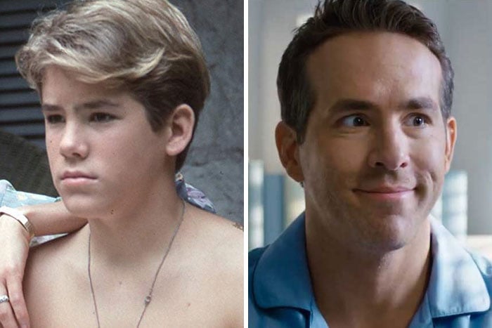 Ryan Reynolds en su primer papel actoral vs el último