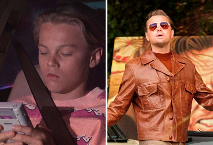 Leonardo DiCaprioen su primer papel actoral vs el último