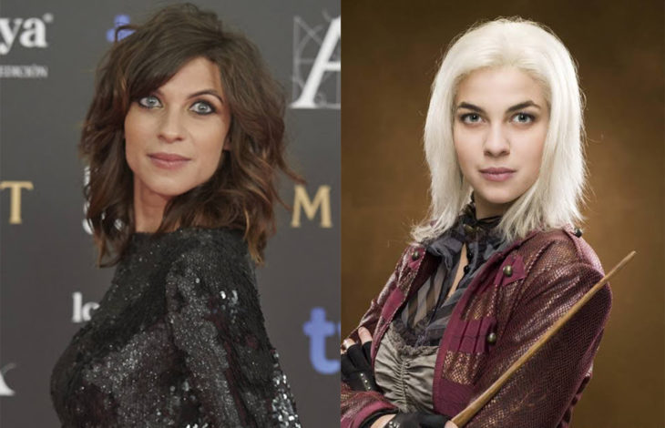 Natalia Tena en su papel de ninfadora de Harry Potter 