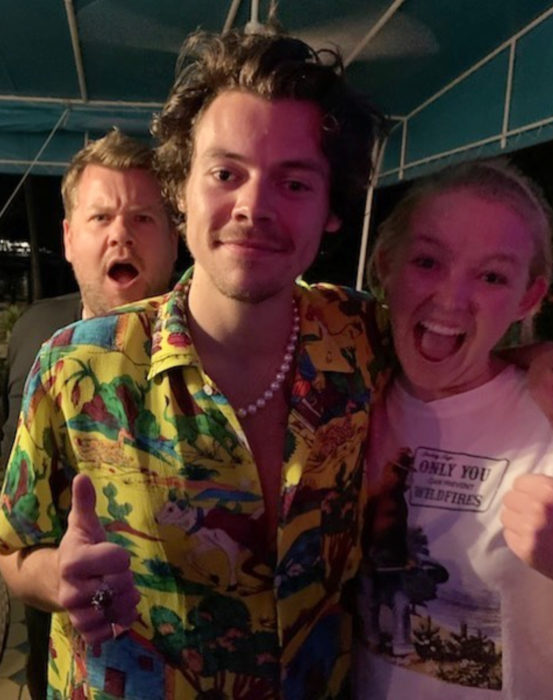 Adele y Harry Styles de vacaciones juntos en la playa; James Corden