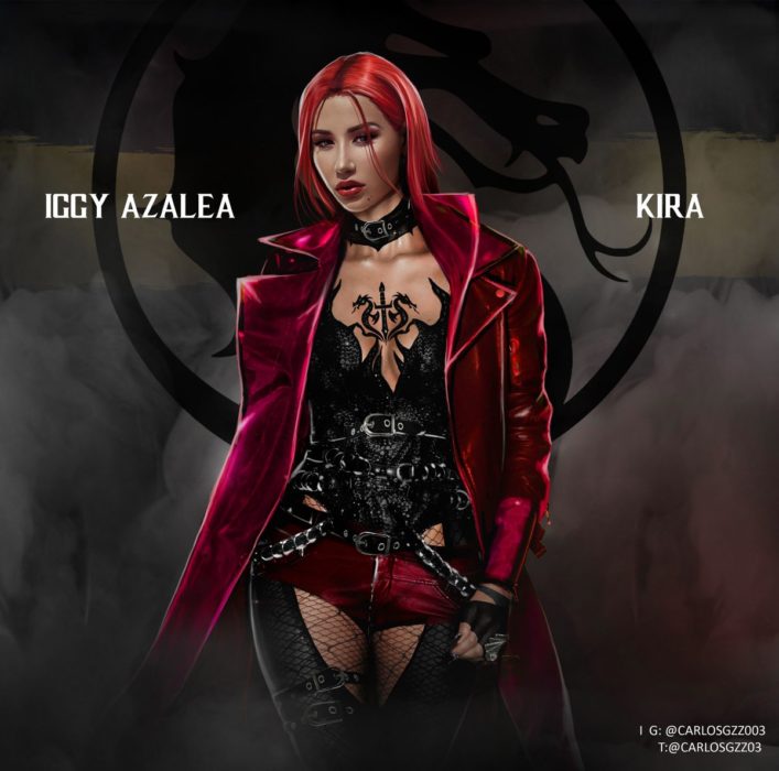 Iggy Azalea como Kira ilustrada por Carlos Gonzalez