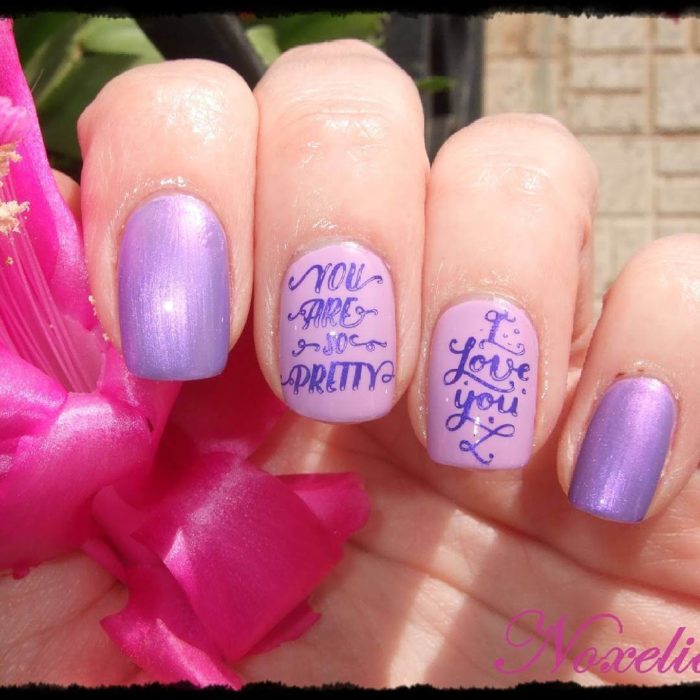 Diseños de uñas en color rosa y rojo para festejar san valentín