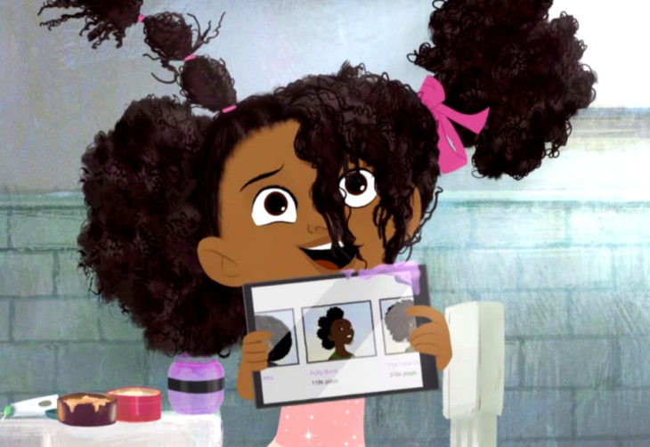 Hair Love, el cortometraje de un padre que aprende a peinar el cabello de su hija afroamericana