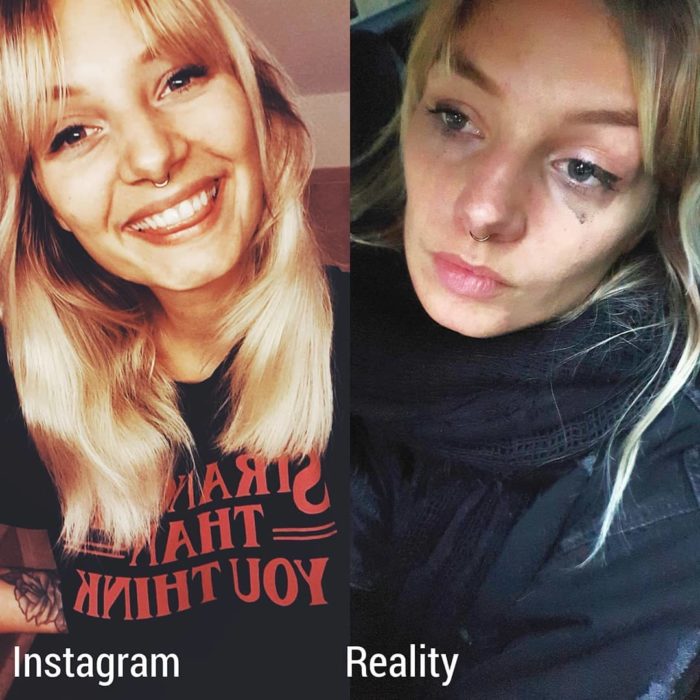 Influencer Kim Britt muestra la verdad detrás de las fotografías perfectas de Instagram; expectativa vs. realidad