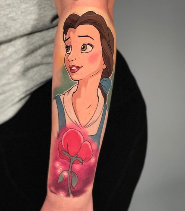 Tatuaje de Bella, La bella y la bestia, Disney