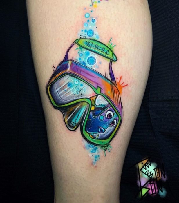 Tatuaje inspirado en Dory, Buscando a Nemo, Disney