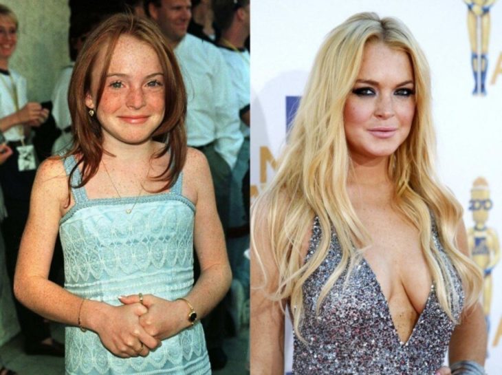 Lindsay Lohan antes y después