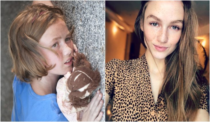 Madison Lintz de niña en la serie The Walking Dead