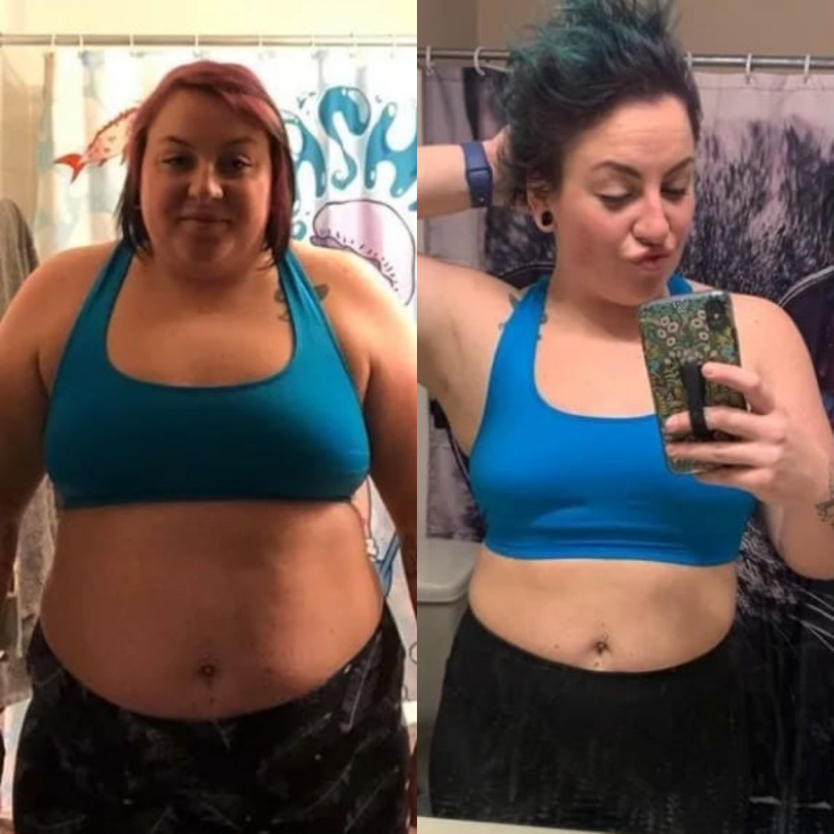 El antes y después de personas que perdieron peso 
