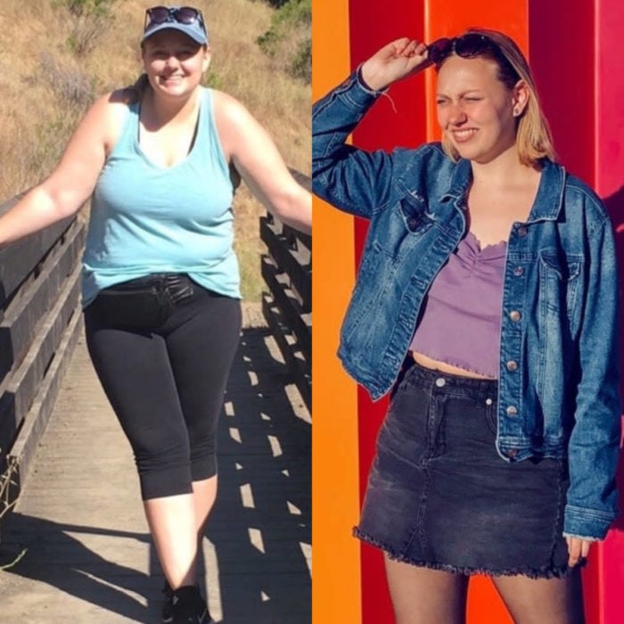 El antes y después de personas que perdieron peso