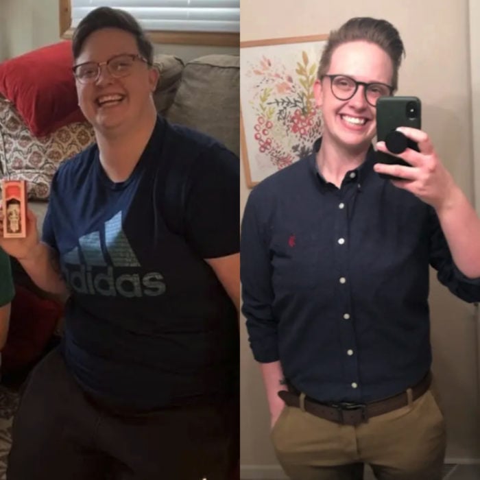 El antes y después de personas que perdieron peso