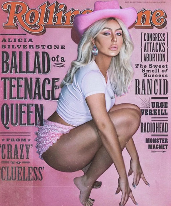 Lady gaga en la portada de Rolling Stone con dos brazos derechos