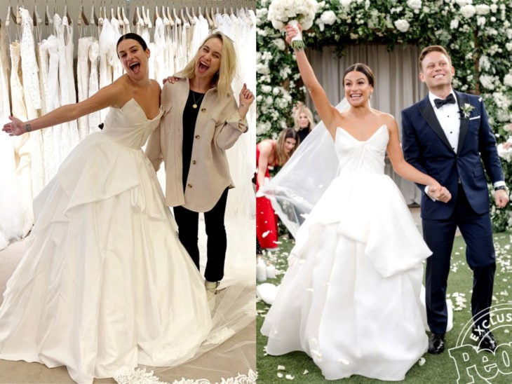 Los vestidos de novia más bonitos de las famosas en el 2019; Lea Michele y Zandy Reich