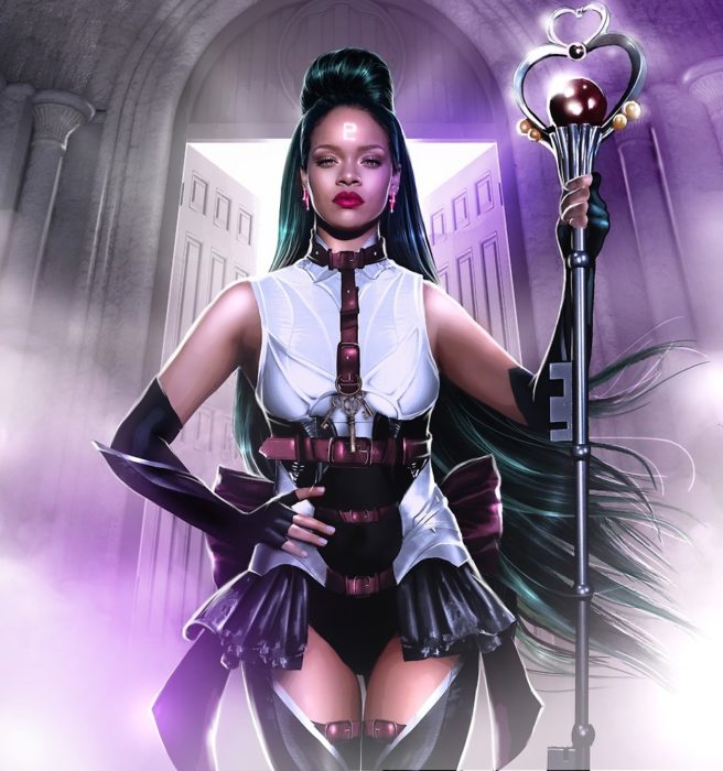 Ilustración de Ivanshine, Sailor Scouts, Sailor Pluto, Rihanna