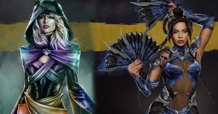 Artista convierte a celebridades en personajes de Mortal Kombat