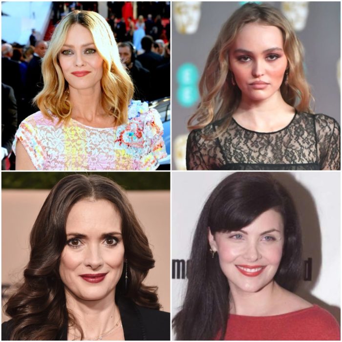 Vanessa Paradise, Lily Rose, Winona Ryder y Anne Allison en una alfombra roja