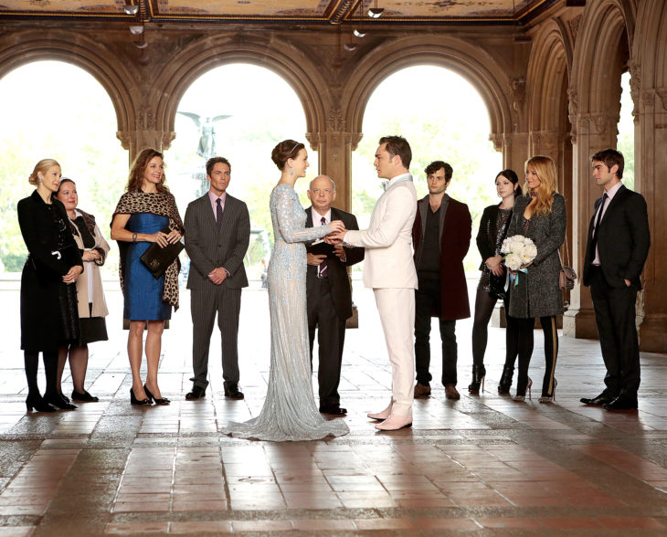 Escena de Gossip Girl, en la que Blair y Chuck y se casan 