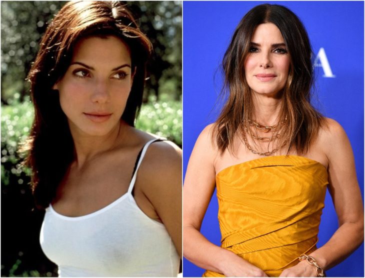 Sandra Bullock en su juventud y en la actualidad 2020