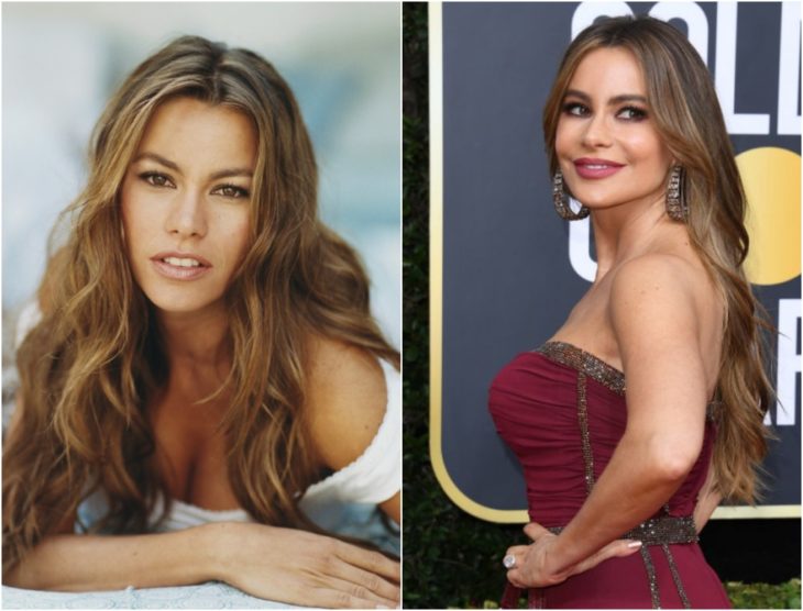 Sofía Vergara en su juventud y en la actualidad 2020