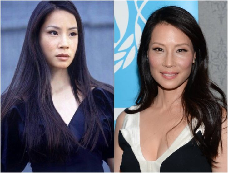 Lucy Liu en su juventud y en la actualidad 2020