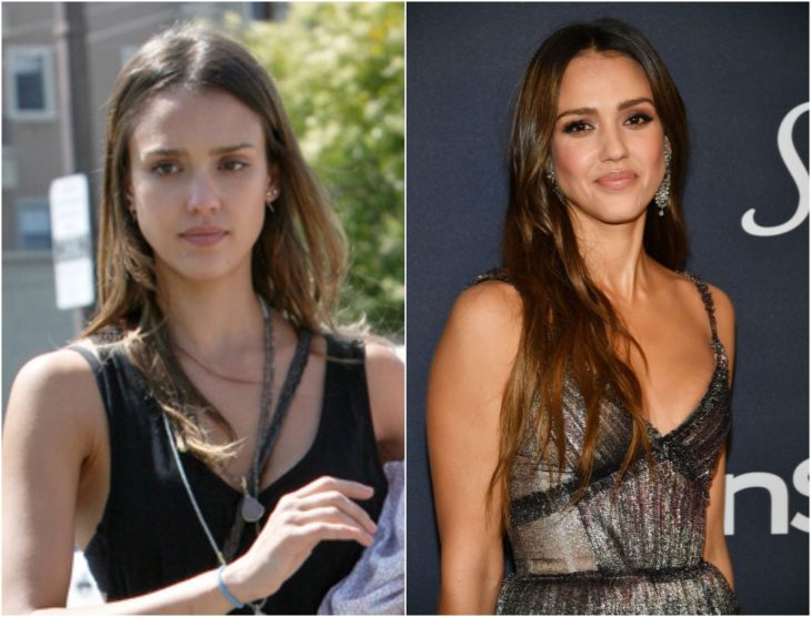 Jessica Alba en su juventud y en la actualidad 2020