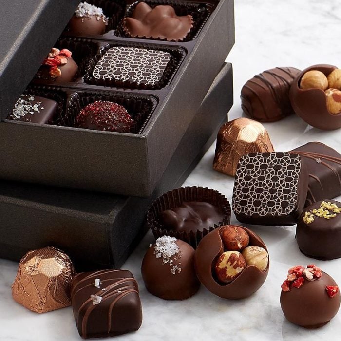 Caja de chocolates de diferentes sabores