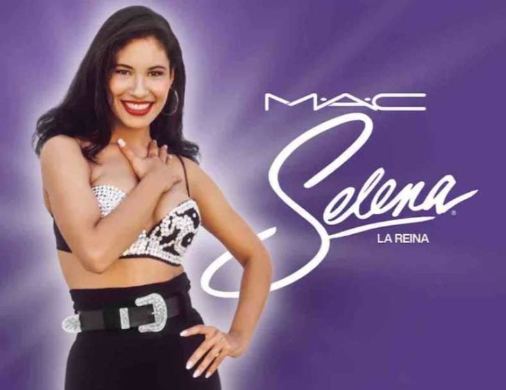 Anuncio de la colección de maquillaje creado por Mac e inspirado en Selena 