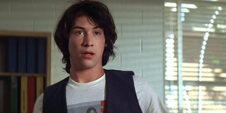 Keanu Reeves en Las aventuras de Bill y Ted