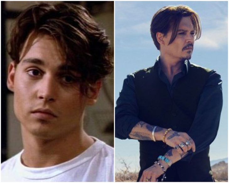 Johnny Depp en los 90 y actualmente