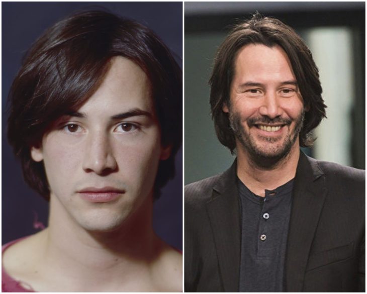 Keanu Reeves en los 90 y actualmente