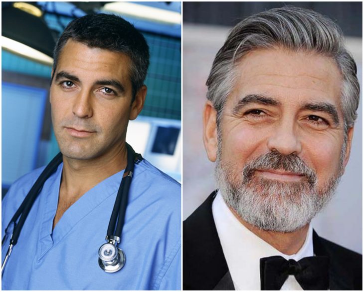 George Clooney en los 90 y actualmente