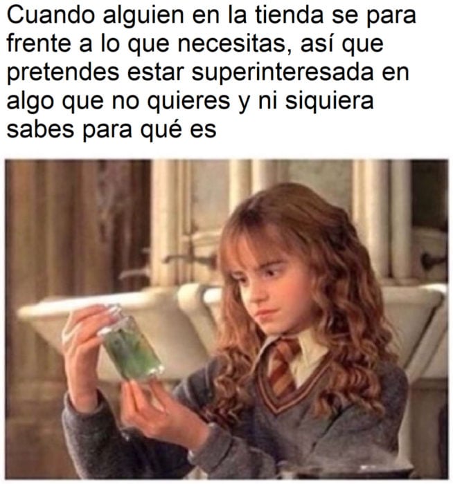 Memes de introvertidos y personas que piensan demasiado las cosas; Hermione, Harry Potter