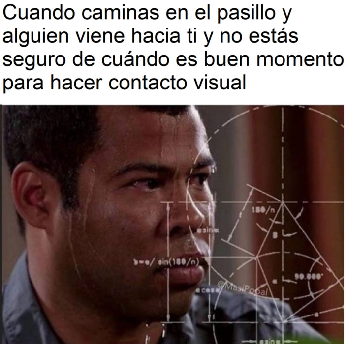 Memes de introvertidos y personas que piensan demasiado las cosas; hombre negro haciendo cuentas y nervioso