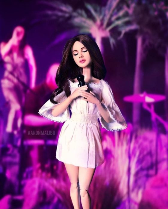 Muñecos Barbie utilizados para recrear a Lana Del Rey 